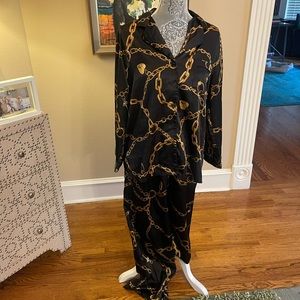 VTG Victoria Secret Satin Pajama Set sz M